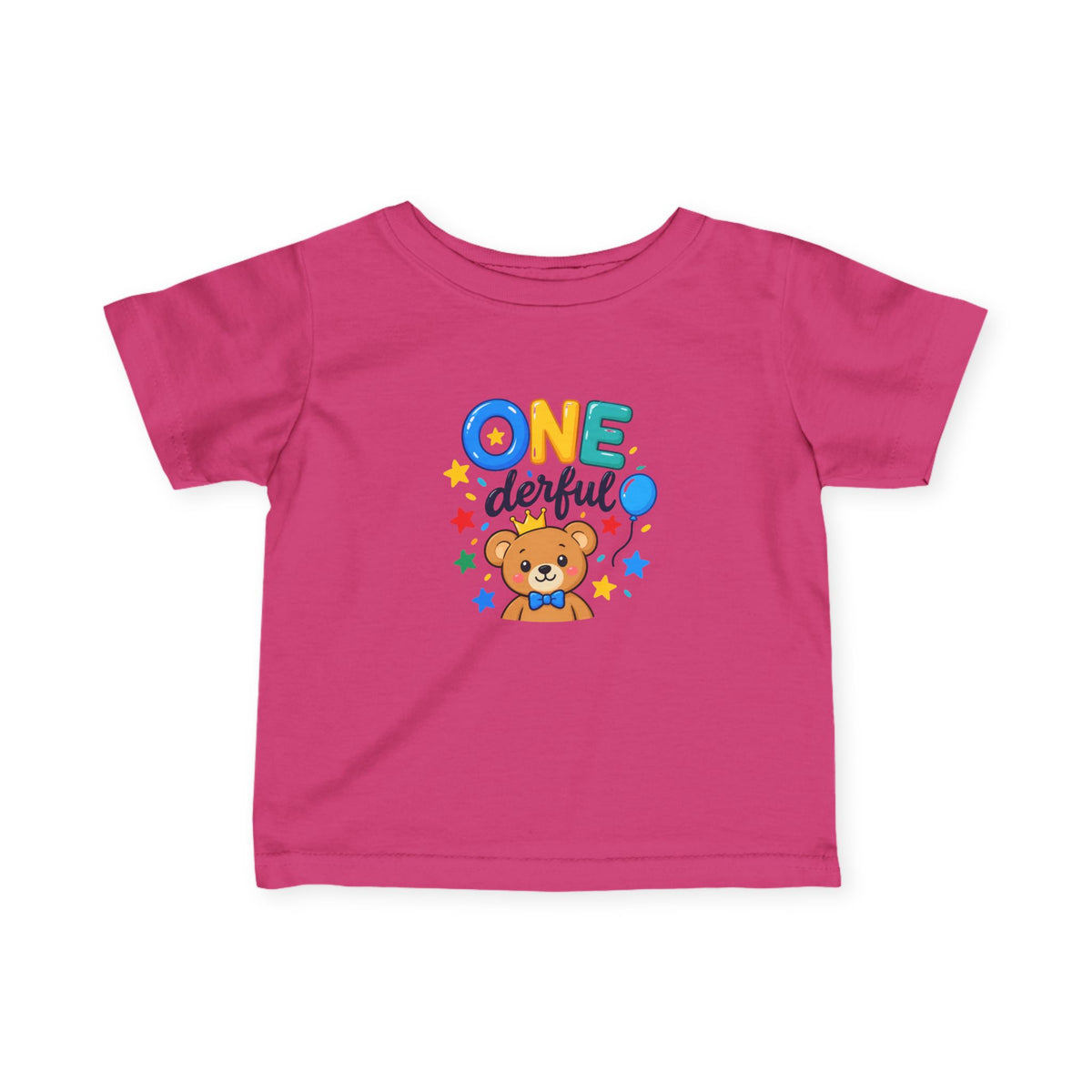 1st Birthday Infant Shirt – ONE-derful Bear Tee | Custom Name
