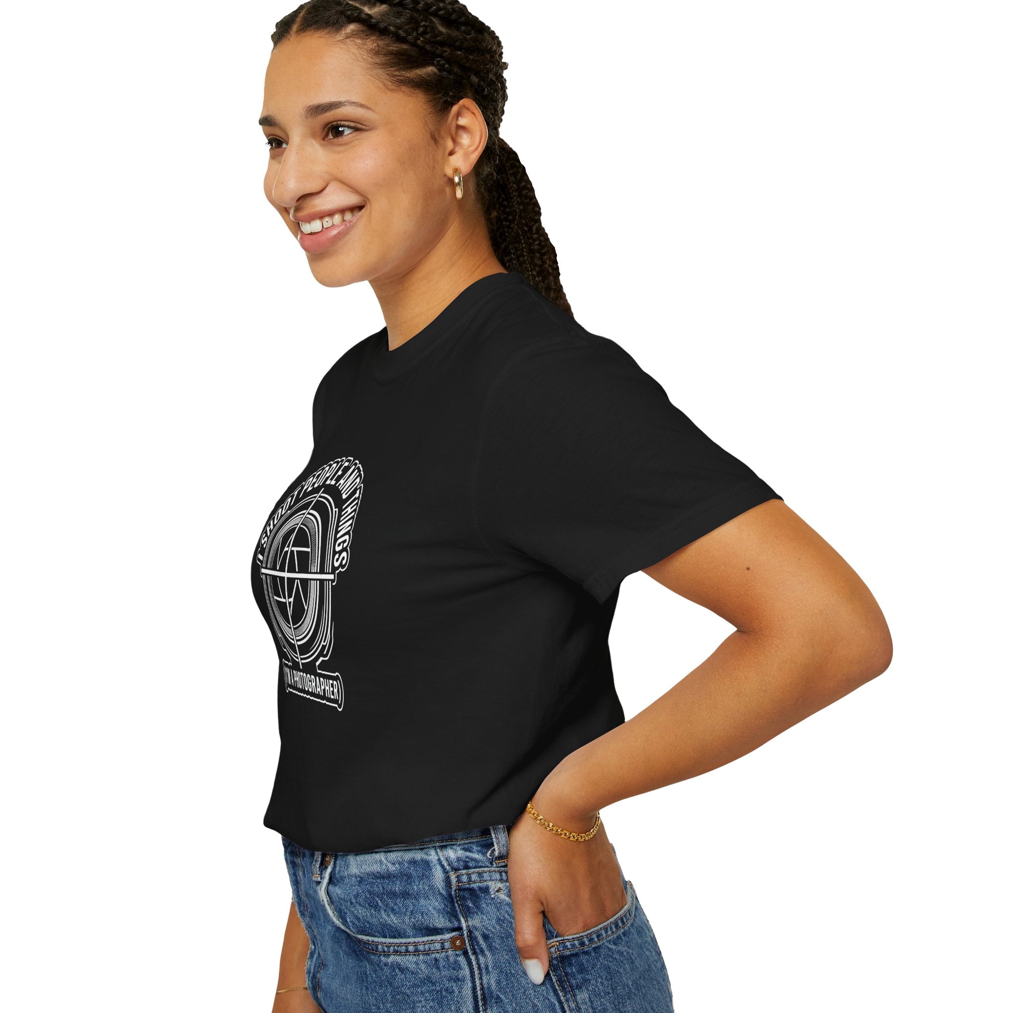 Photographer T-Shirt — “I Shoot People and Things (I’m a Photographer)” Graphic Tee