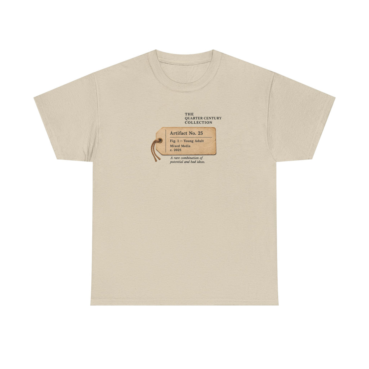 25th Birthday Shirt – Vintage Artifact No. 25 Tee | Birthday Gift