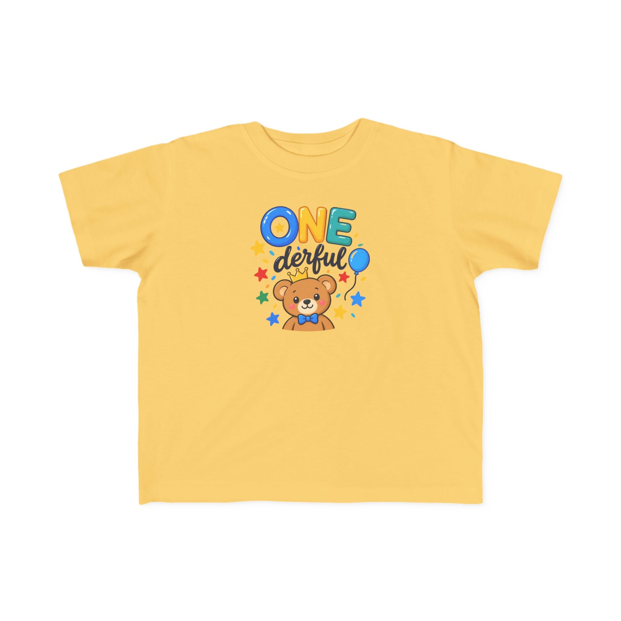 1st Birthday Toddler Shirt – ONE-derful Bear Tee | Personalized
