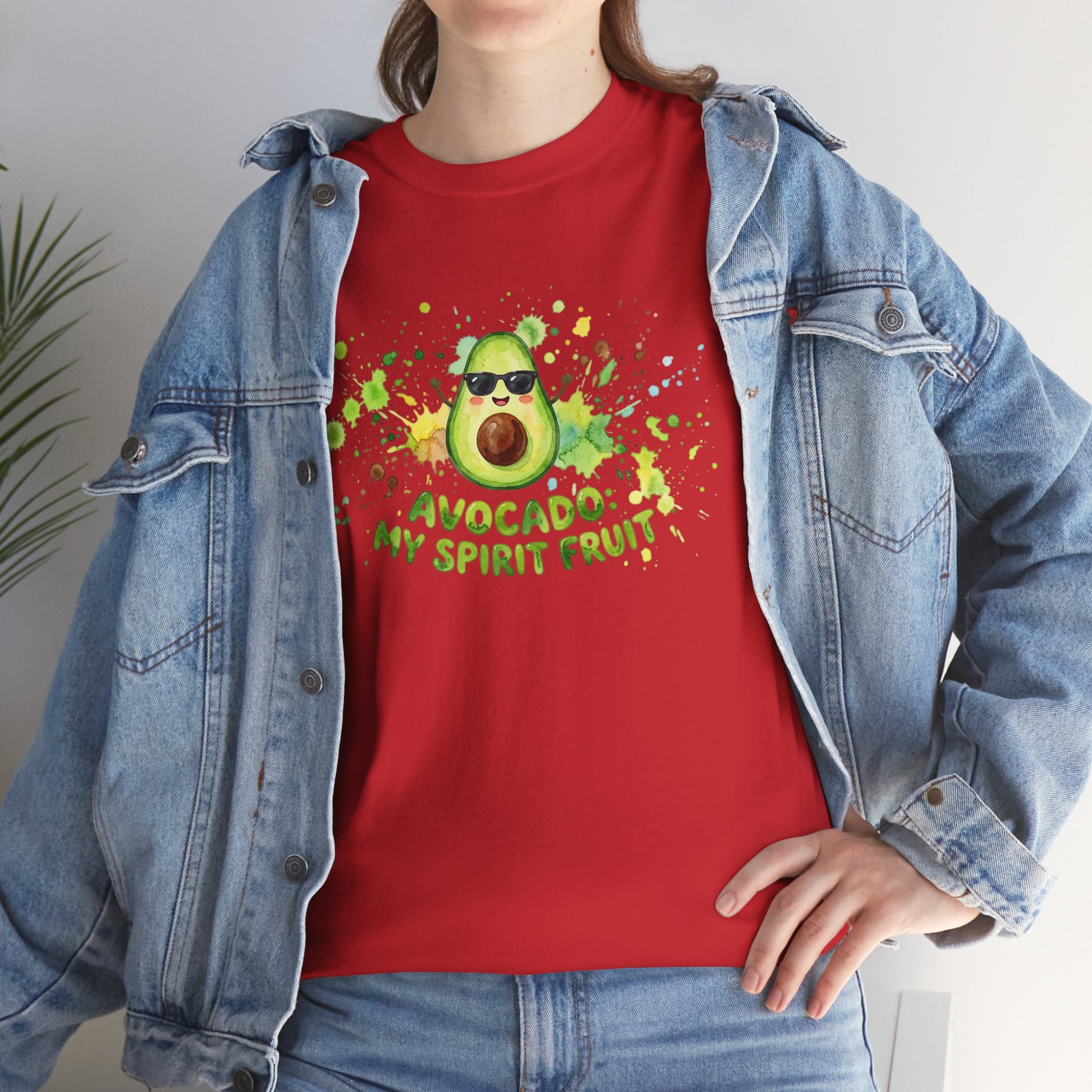 Avocado My Spirit Fruit T-Shirt — Funny Avocado Graphic Tee for Avocado Lovers