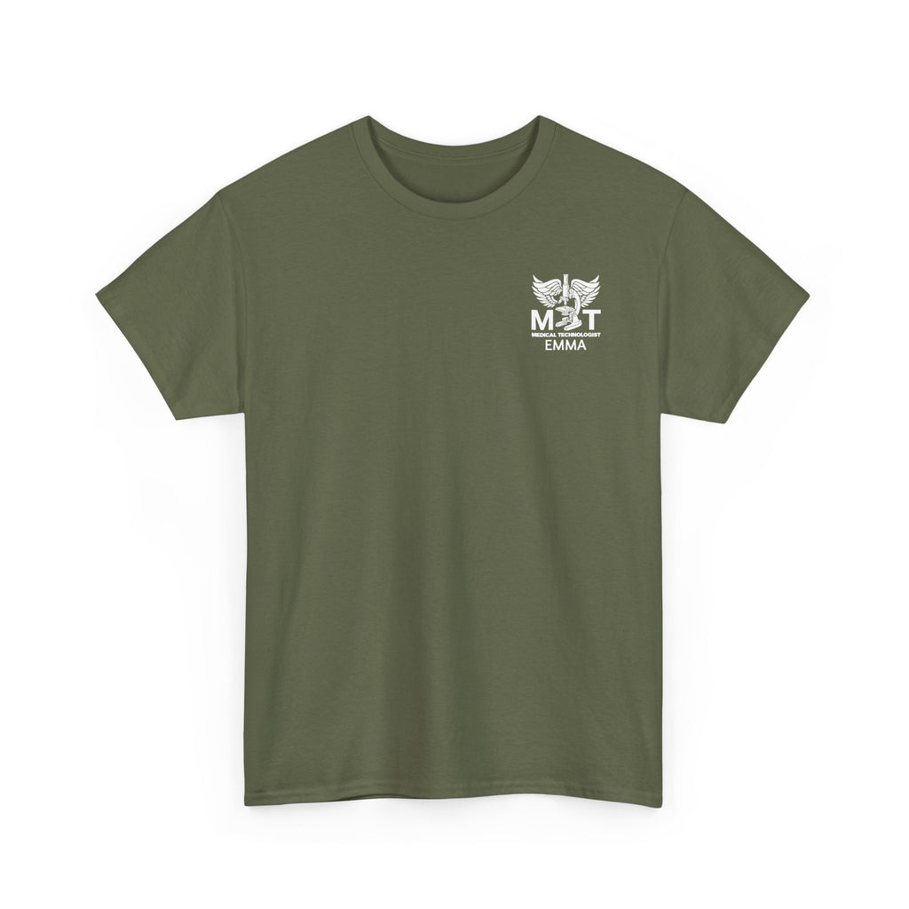 Medical Technologist Logo T‑Shirt — Personalized Name Graphic Tee