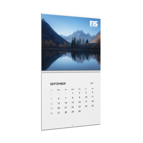 2027 Scenic Wall Calendar - Custom Logo & Personalized Photo Calendar | 12 Month