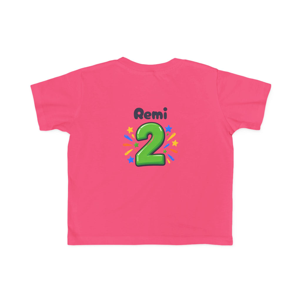 2nd Birthday Toddler Shirt – TWO LEGIT Dino Tee | Personalized