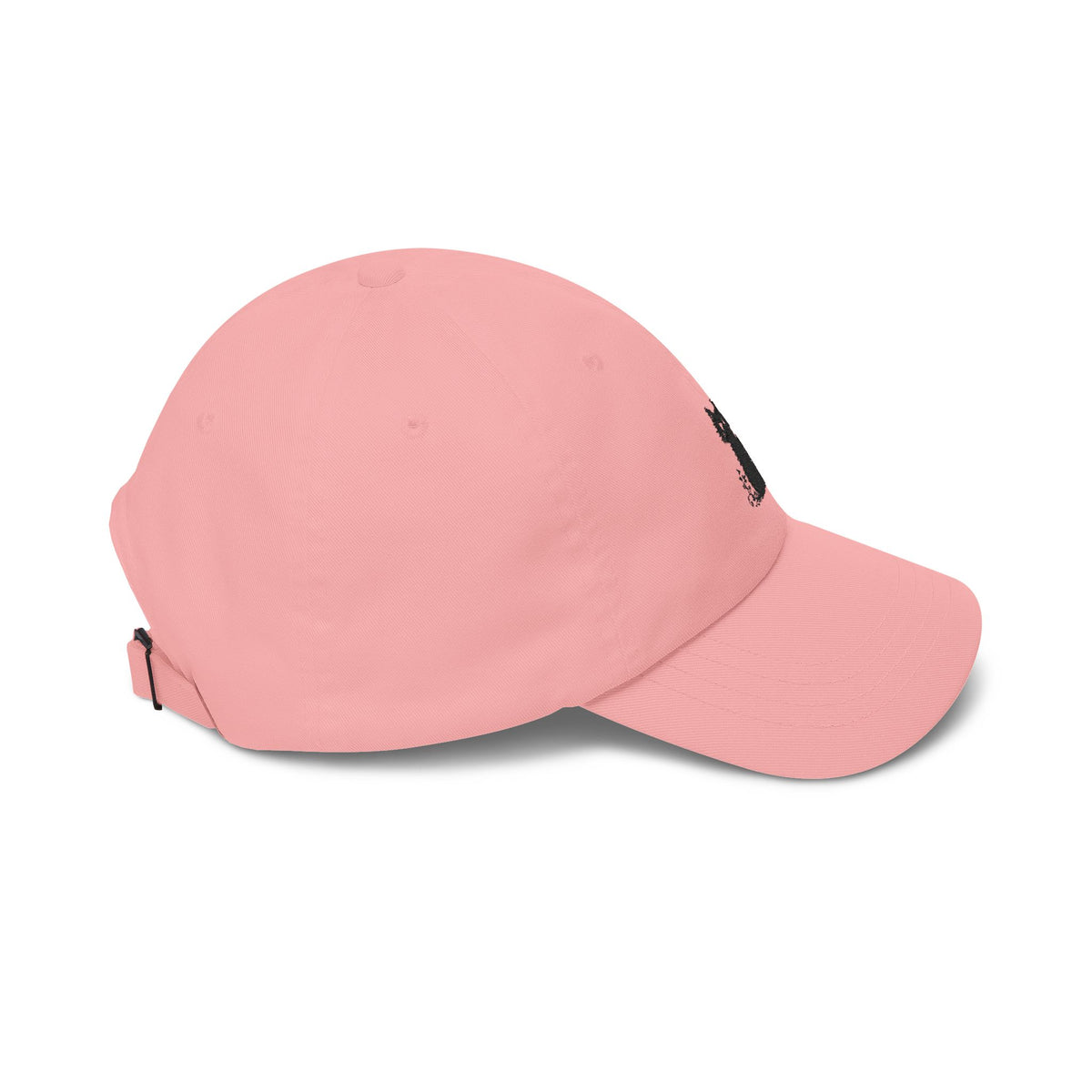 Embroidered Black Cat Dad Cap — Minimal Cute Cat Hat