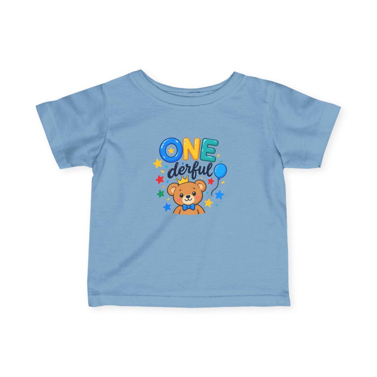 1st Birthday Infant Shirt – ONE-derful Bear Tee | Custom Name