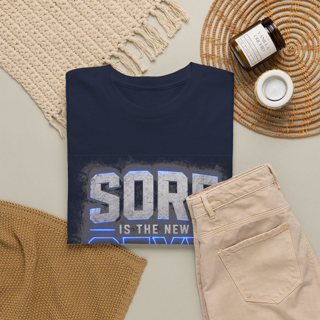Sore Is The New Sexy T-Shirt | Funny Gym Workout Tee for Fitness Lovers & Weightlifters