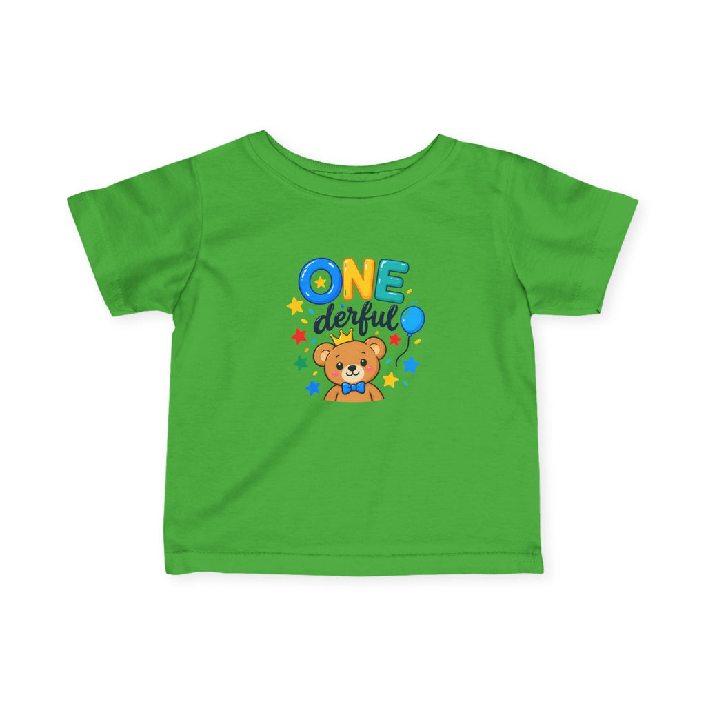 1st Birthday Infant Shirt – ONE-derful Bear Tee | Custom Name