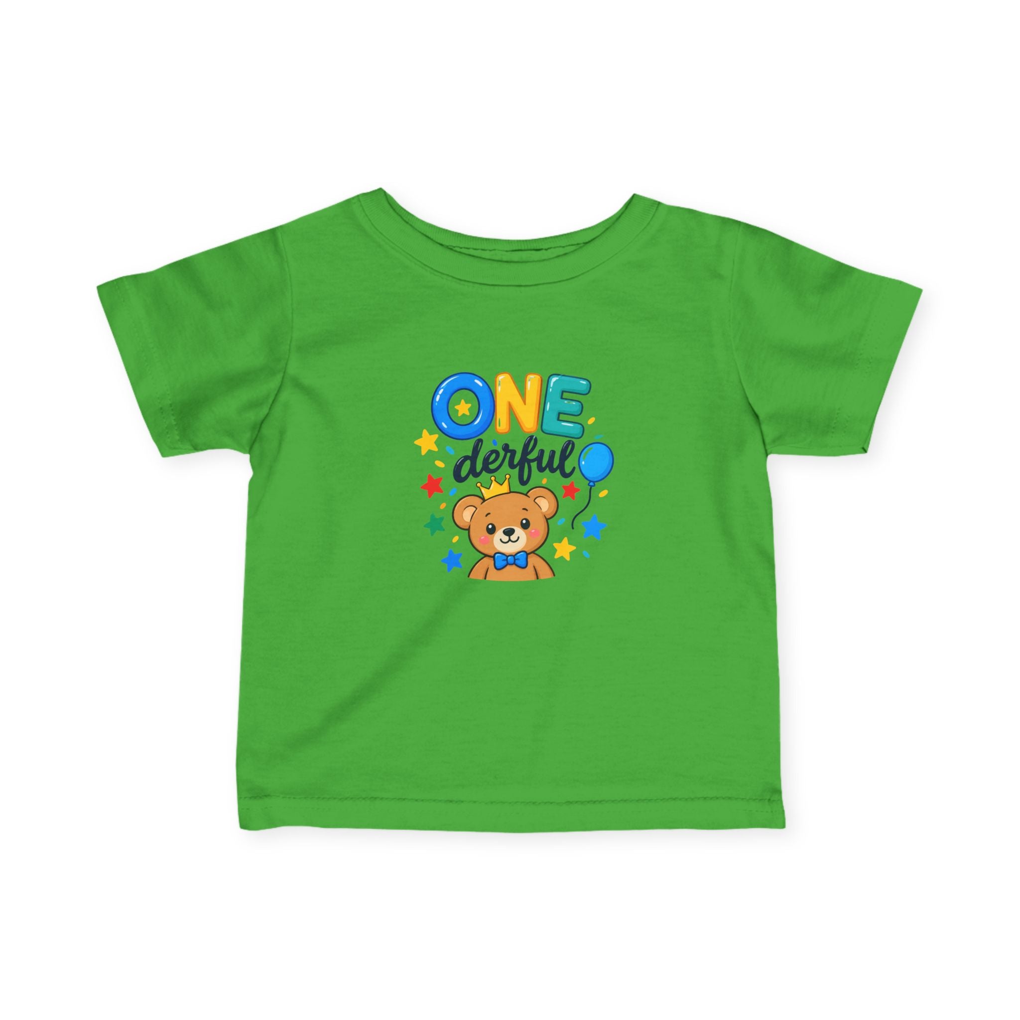 1st Birthday Infant Shirt – ONE-derful Bear Tee | Custom Name