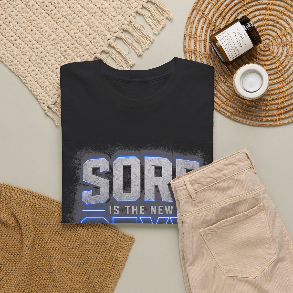 Sore Is The New Sexy T-Shirt | Funny Gym Workout Tee for Fitness Lovers & Weightlifters
