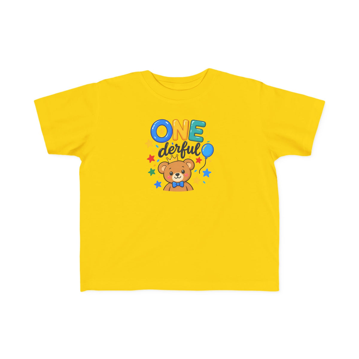 1st Birthday Toddler Shirt – ONE-derful Bear Tee | Personalized
