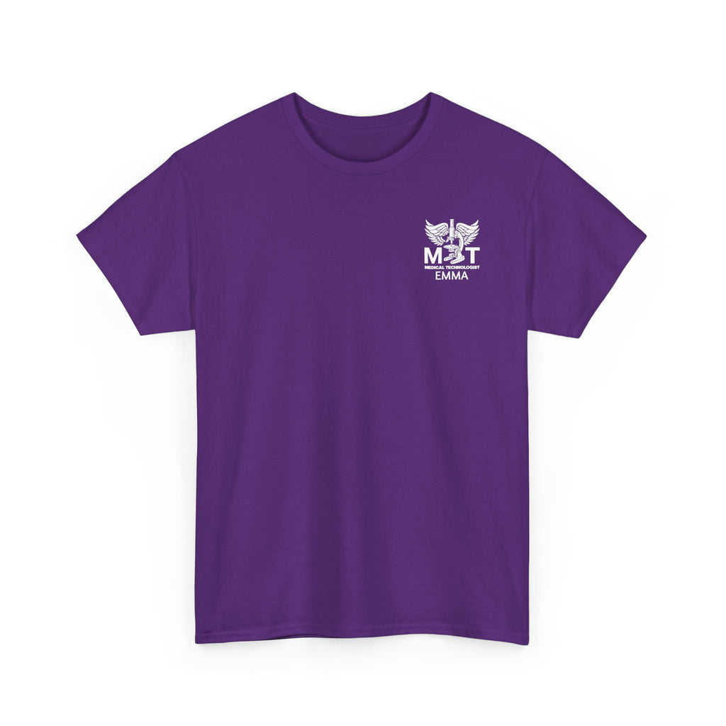 Medical Technologist Logo T‑Shirt — Personalized Name Graphic Tee
