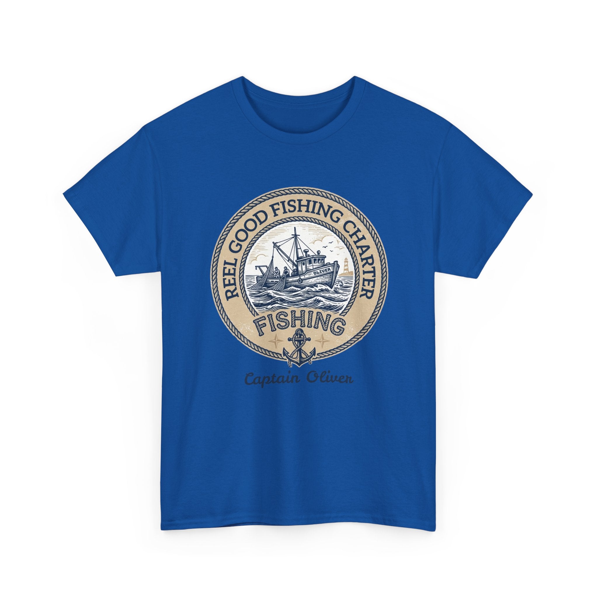 Personalized REEL GOOD Fishing Charter T-Shirt – Custom Boat Name & Captain Name Tee | Custom Fishing Gift for Anglers