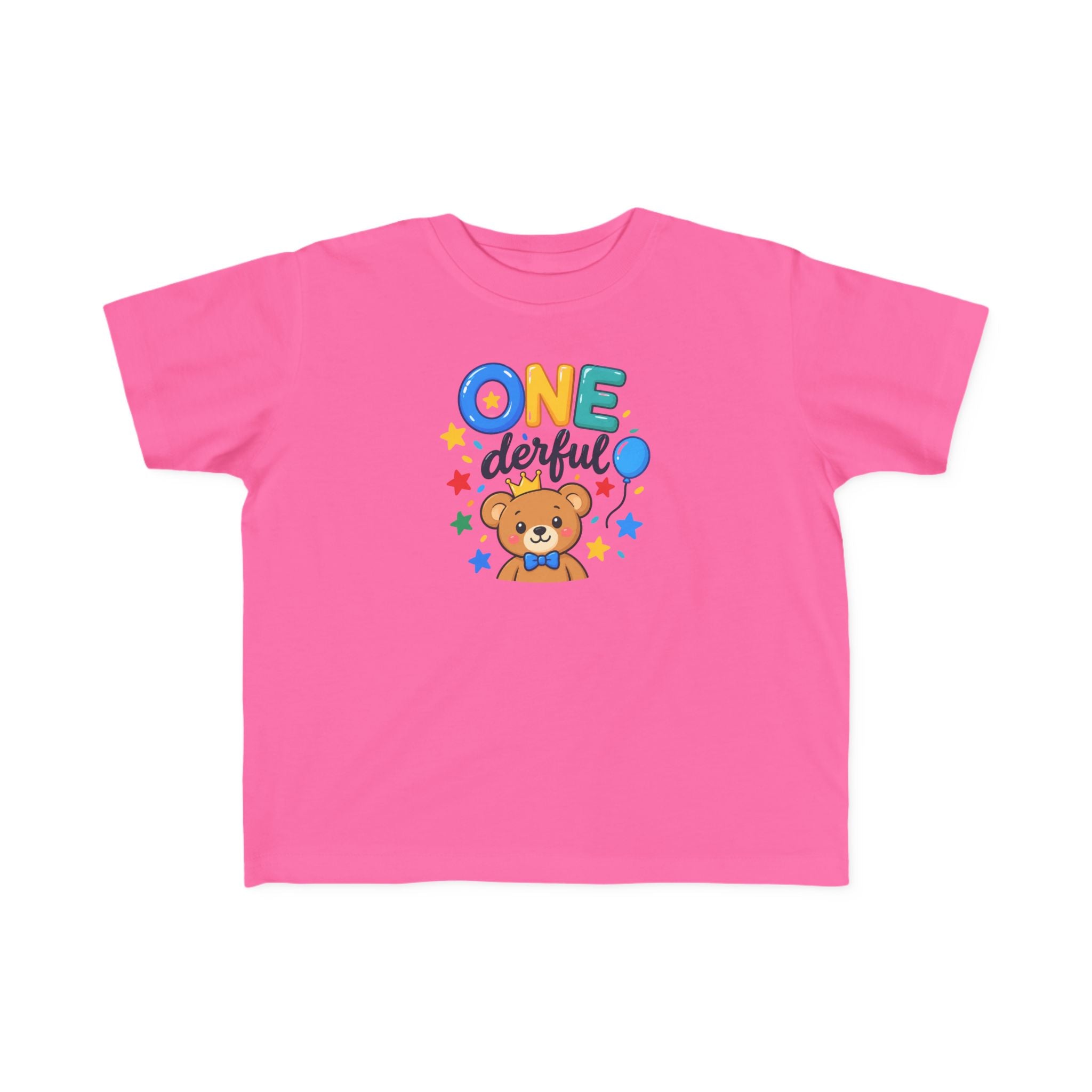 1st Birthday Toddler Shirt – ONE-derful Bear Tee | Personalized