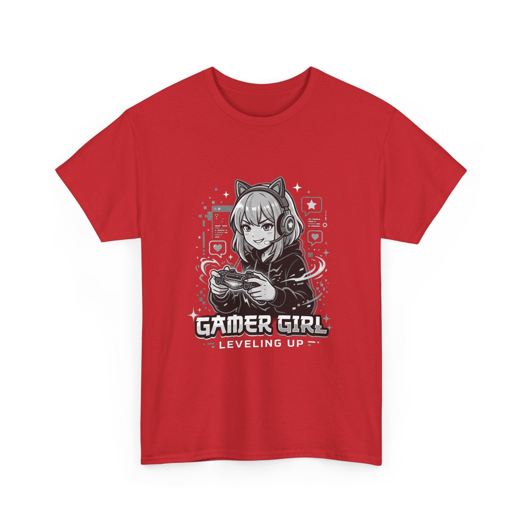 Gamer Girl Tee — 'Gamer Girl Leveling Up' Cute Anime Controller T‑Shirt