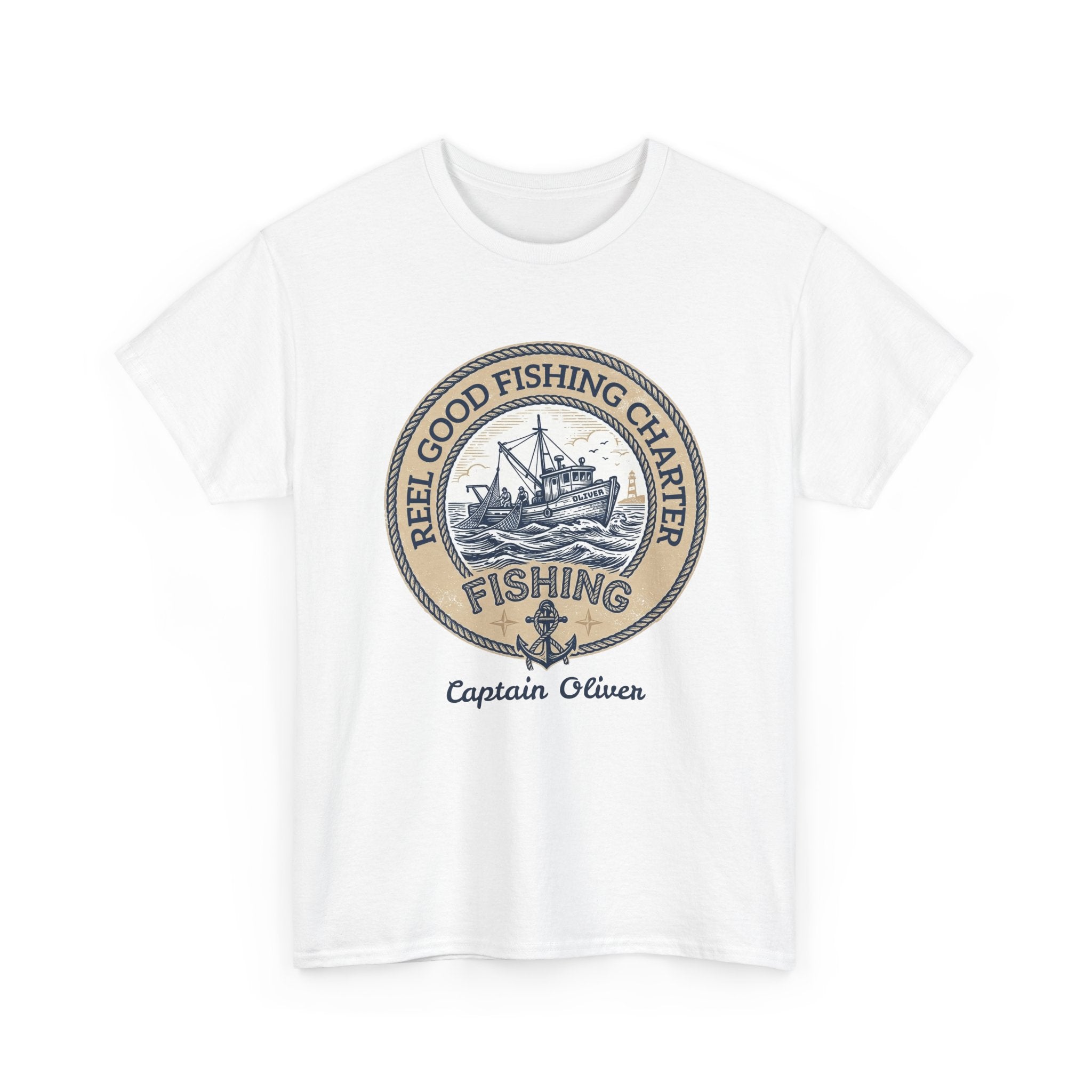 Personalized REEL GOOD Fishing Charter T-Shirt – Custom Boat Name & Captain Name Tee | Custom Fishing Gift for Anglers