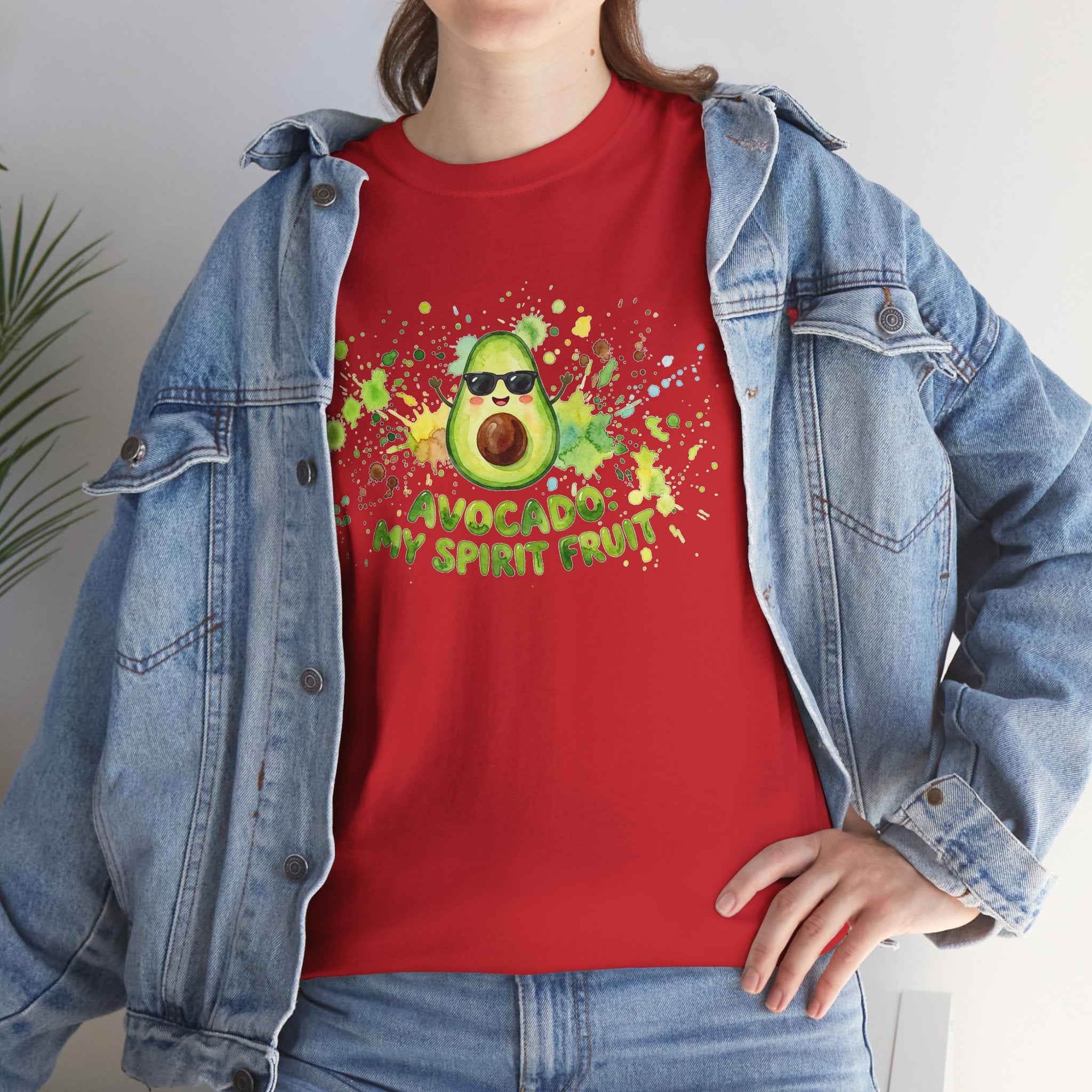 Avocado My Spirit Fruit T-Shirt — Funny Avocado Graphic Tee for Avocado Lovers