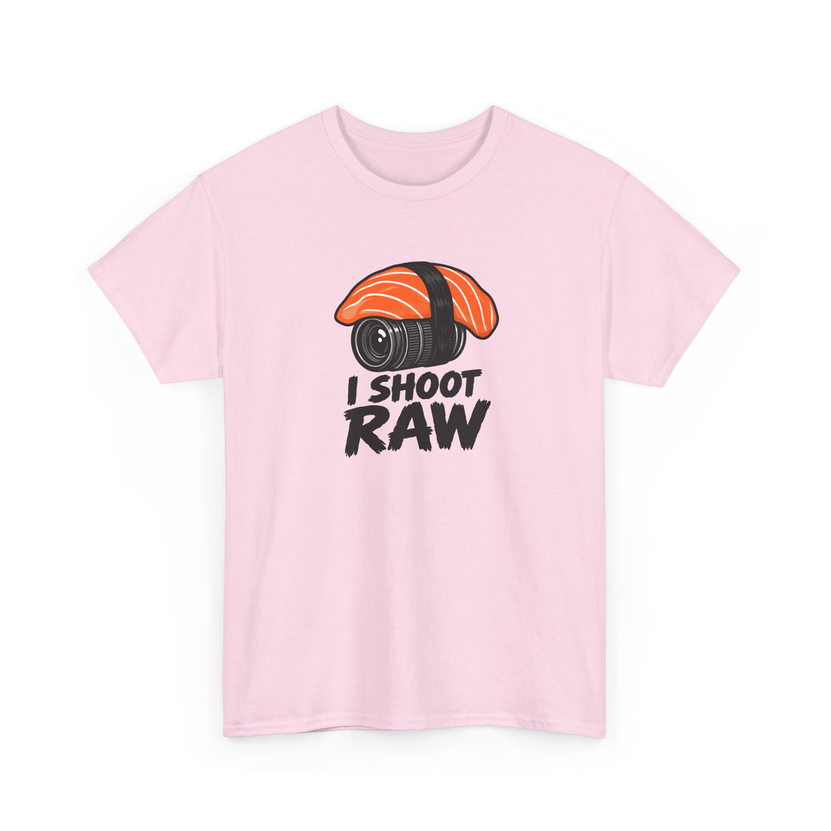 Funny Photographer T-Shirt - I Shoot Raw Sushi Camera Tee | Photography Gift