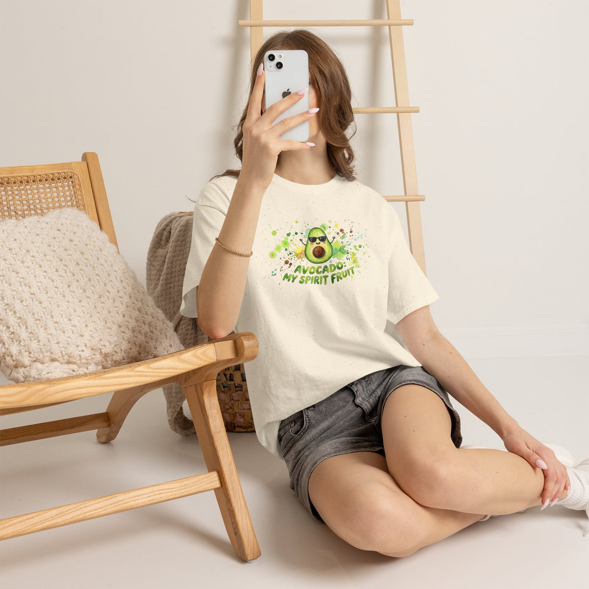 Avocado My Spirit Fruit T-Shirt — Funny Avocado Graphic Tee for Avocado Lovers