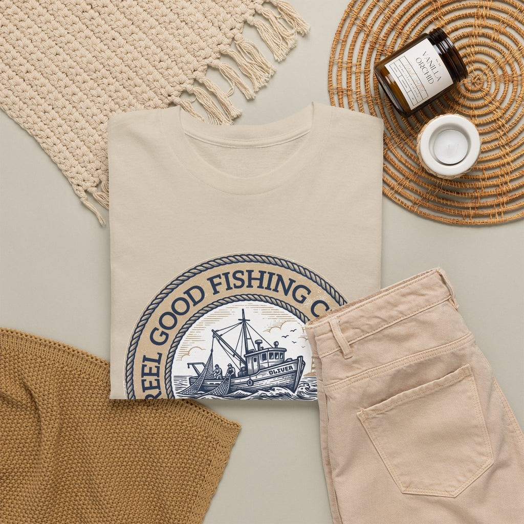 Personalized REEL GOOD Fishing Charter T-Shirt – Custom Boat Name & Captain Name Tee | Custom Fishing Gift for Anglers