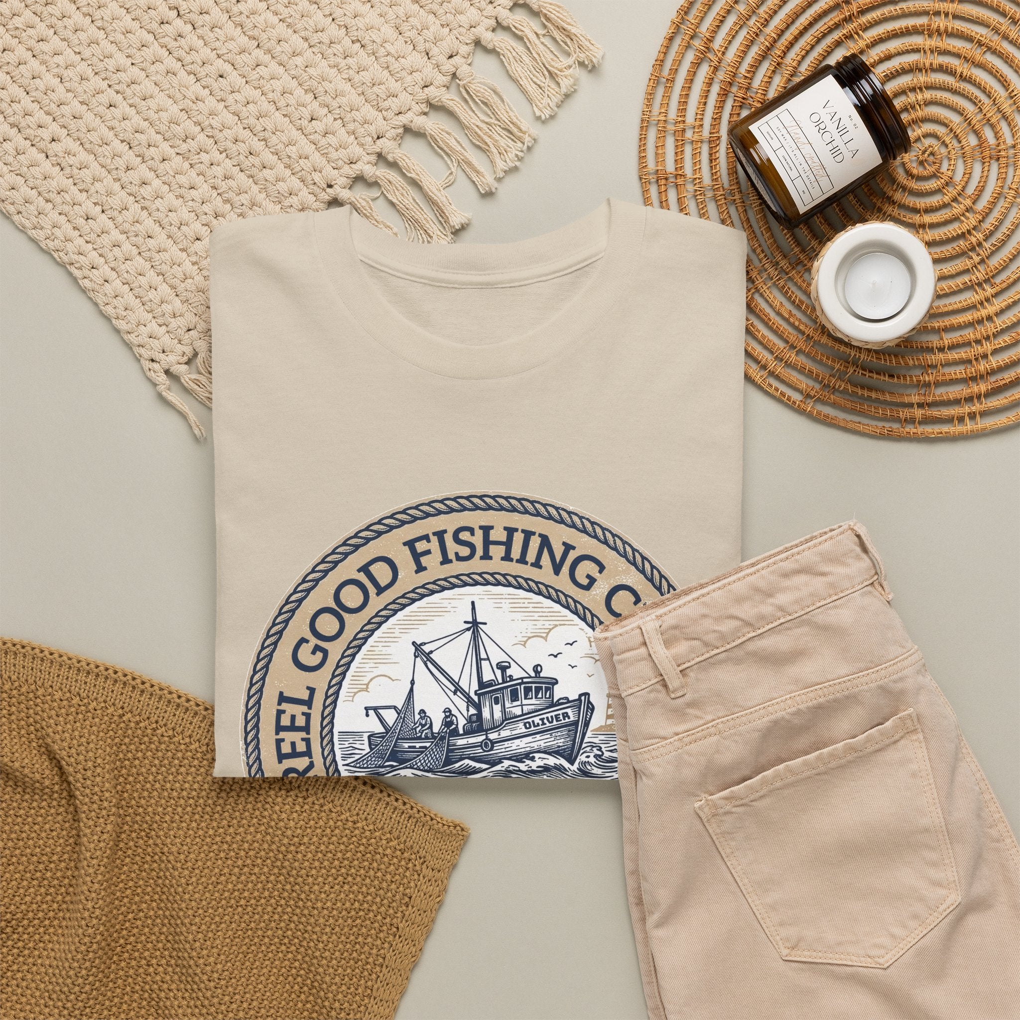 Personalized REEL GOOD Fishing Charter T-Shirt – Custom Boat Name & Captain Name Tee | Custom Fishing Gift for Anglers