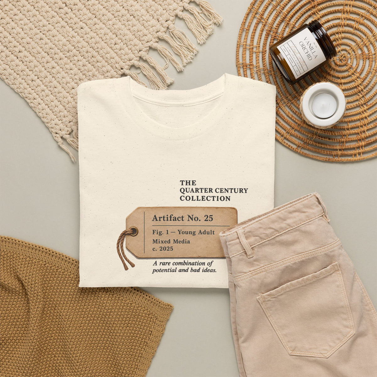 25th Birthday Shirt – Vintage Artifact No. 25 Tee | Birthday Gift
