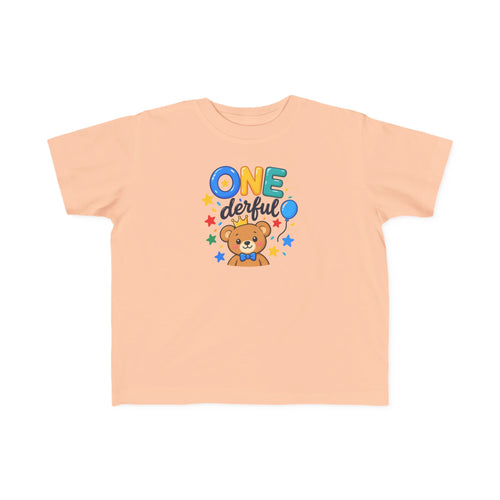 1st Birthday Toddler Shirt – ONE-derful Bear Tee | Personalized