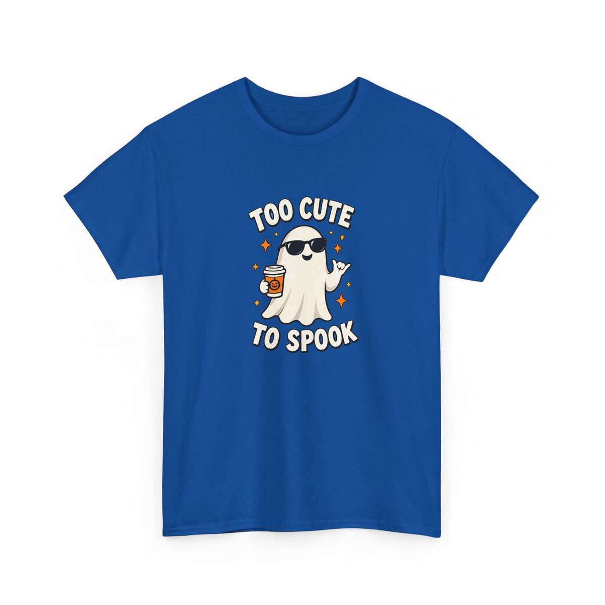 Too Cute To Spook Halloween Shirt – Ghost Coffee Cup Tee | Cute Fall Gift