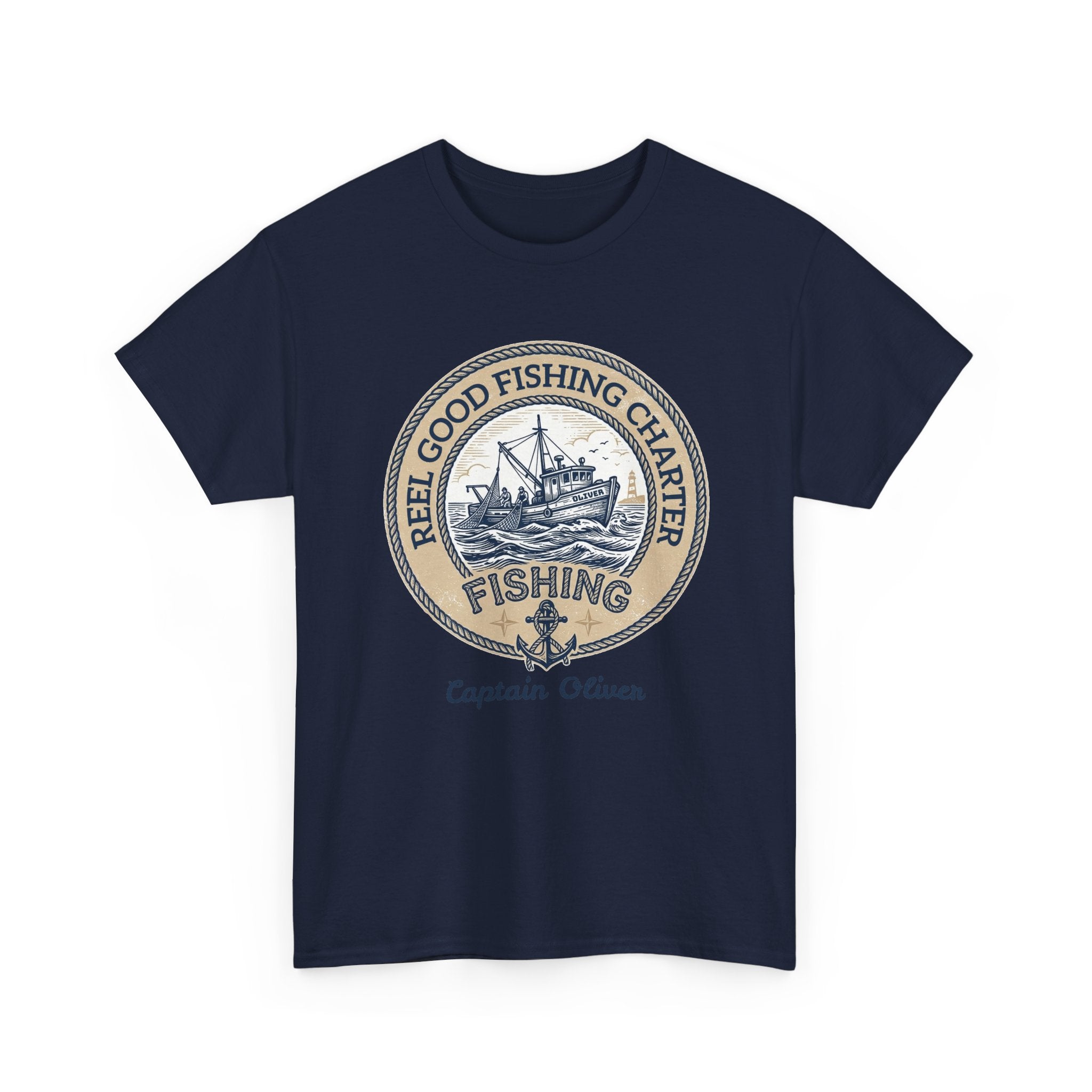 Personalized REEL GOOD Fishing Charter T-Shirt – Custom Boat Name & Captain Name Tee | Custom Fishing Gift for Anglers