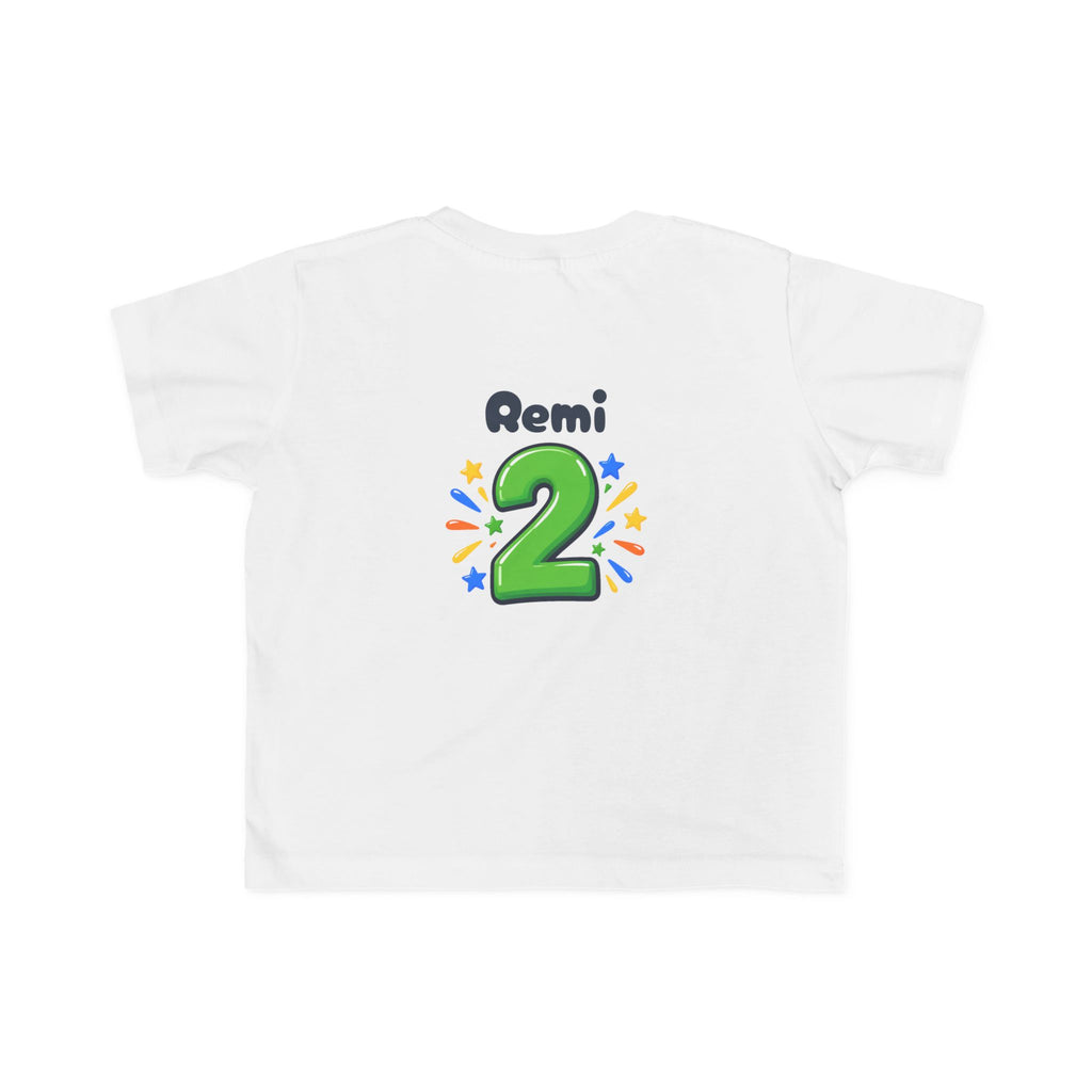 2nd Birthday Toddler Shirt – TWO LEGIT Dino Tee | Personalized