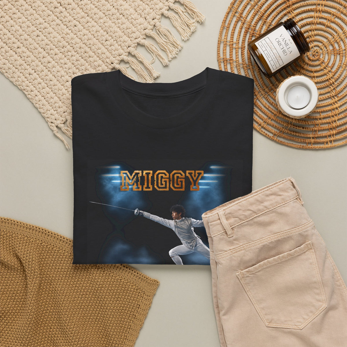 Personalized Fencing T-Shirt - Custom Fencer Name & Photo Tee | Fencing Gift