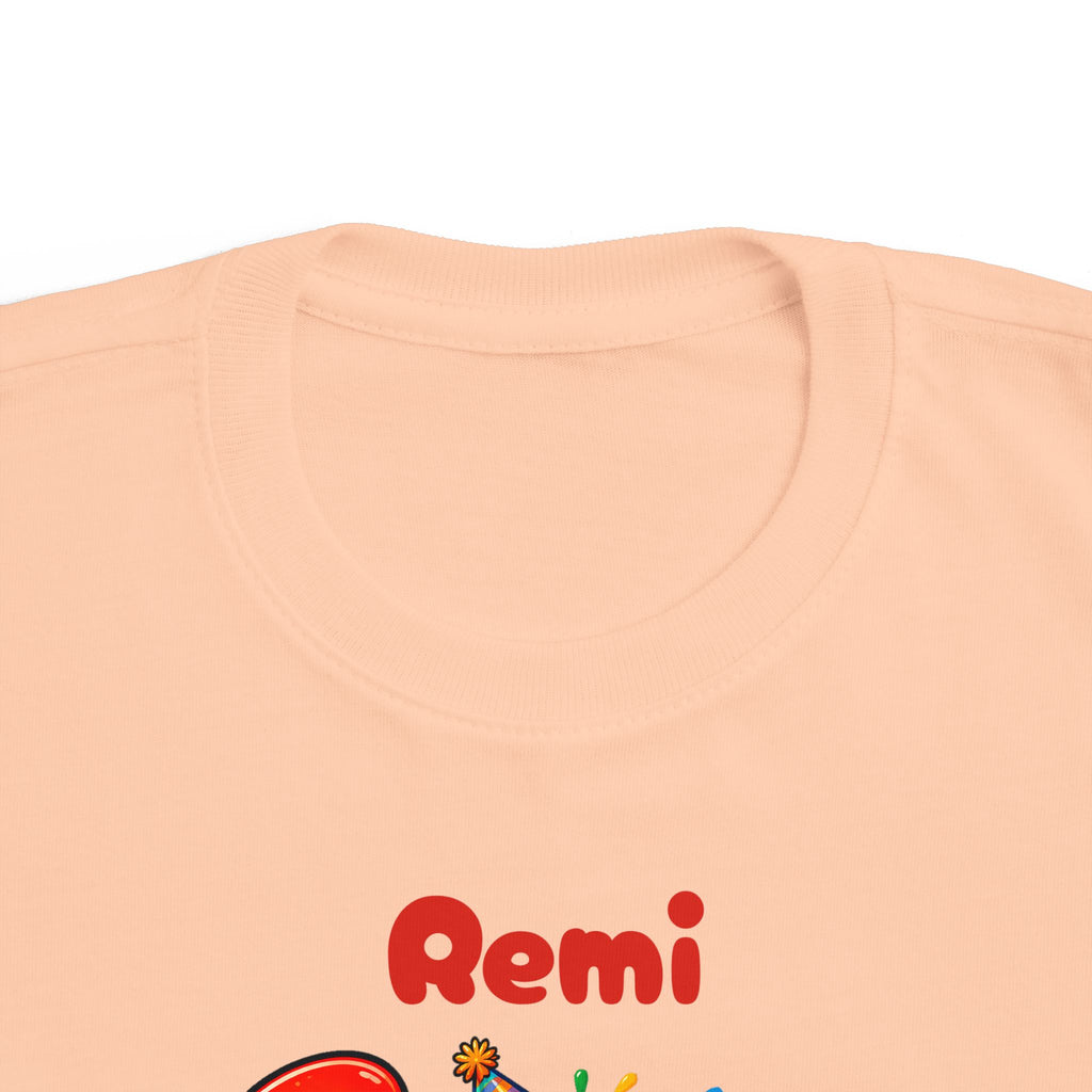 3rd Birthday Toddler Shirt – Remi 3 Rex Dinosaur Tee | Personalized
