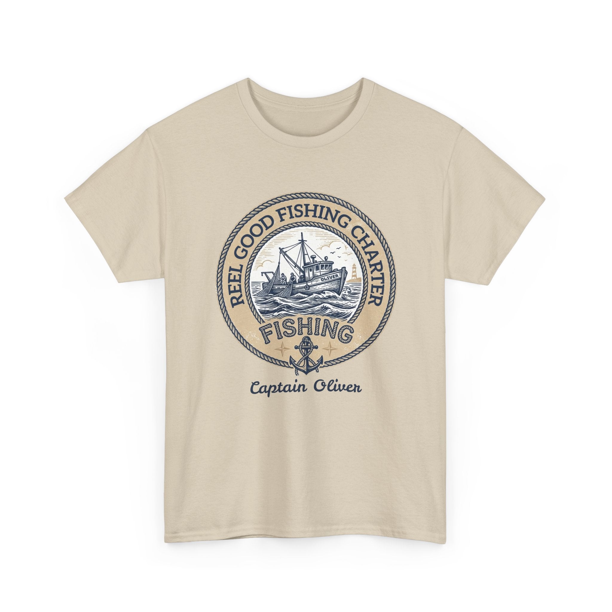 Personalized REEL GOOD Fishing Charter T-Shirt – Custom Boat Name & Captain Name Tee | Custom Fishing Gift for Anglers