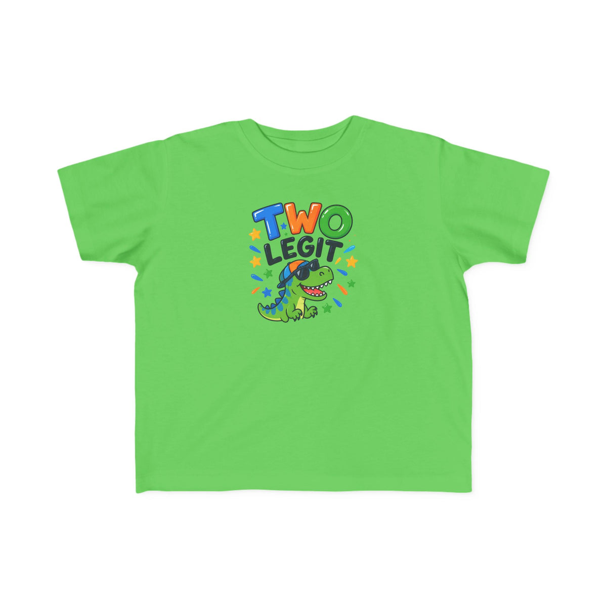 2nd Birthday Toddler Shirt – TWO LEGIT Dino Tee | Personalized