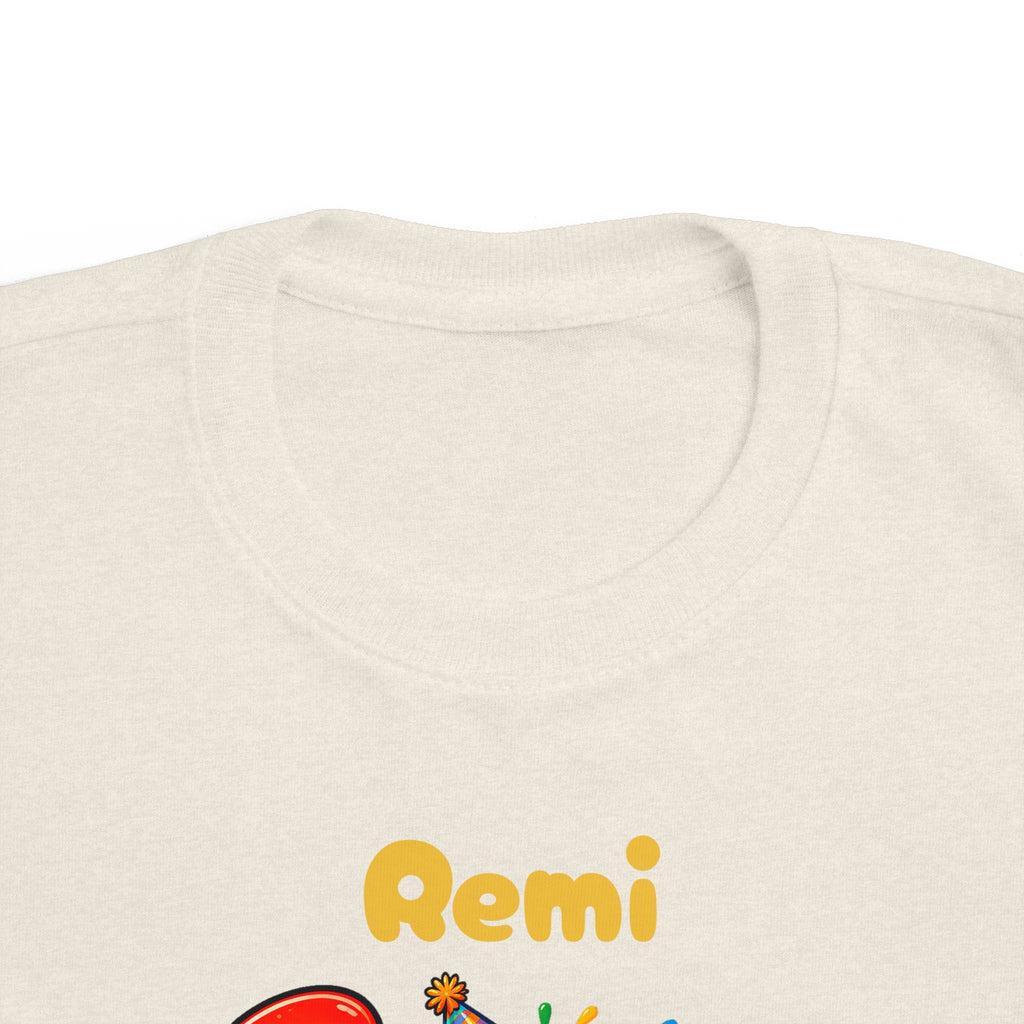 3rd Birthday Toddler Shirt – Remi 3 Rex Dinosaur Tee | Personalized
