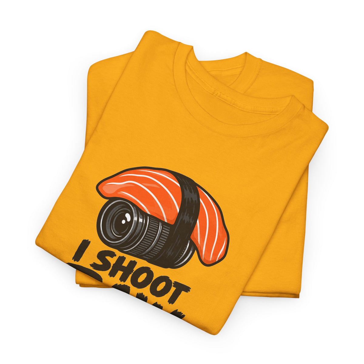 Funny Photographer T-Shirt - I Shoot Raw Sushi Camera Tee | Photography Gift