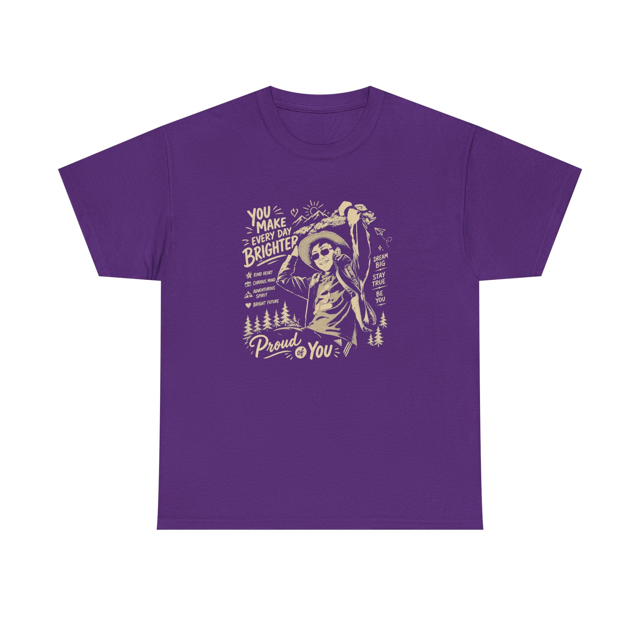 Vintage Cowboy Tee — "You Make Every Day Brighter / Proud of You" Inspirational Western T‑Shirt