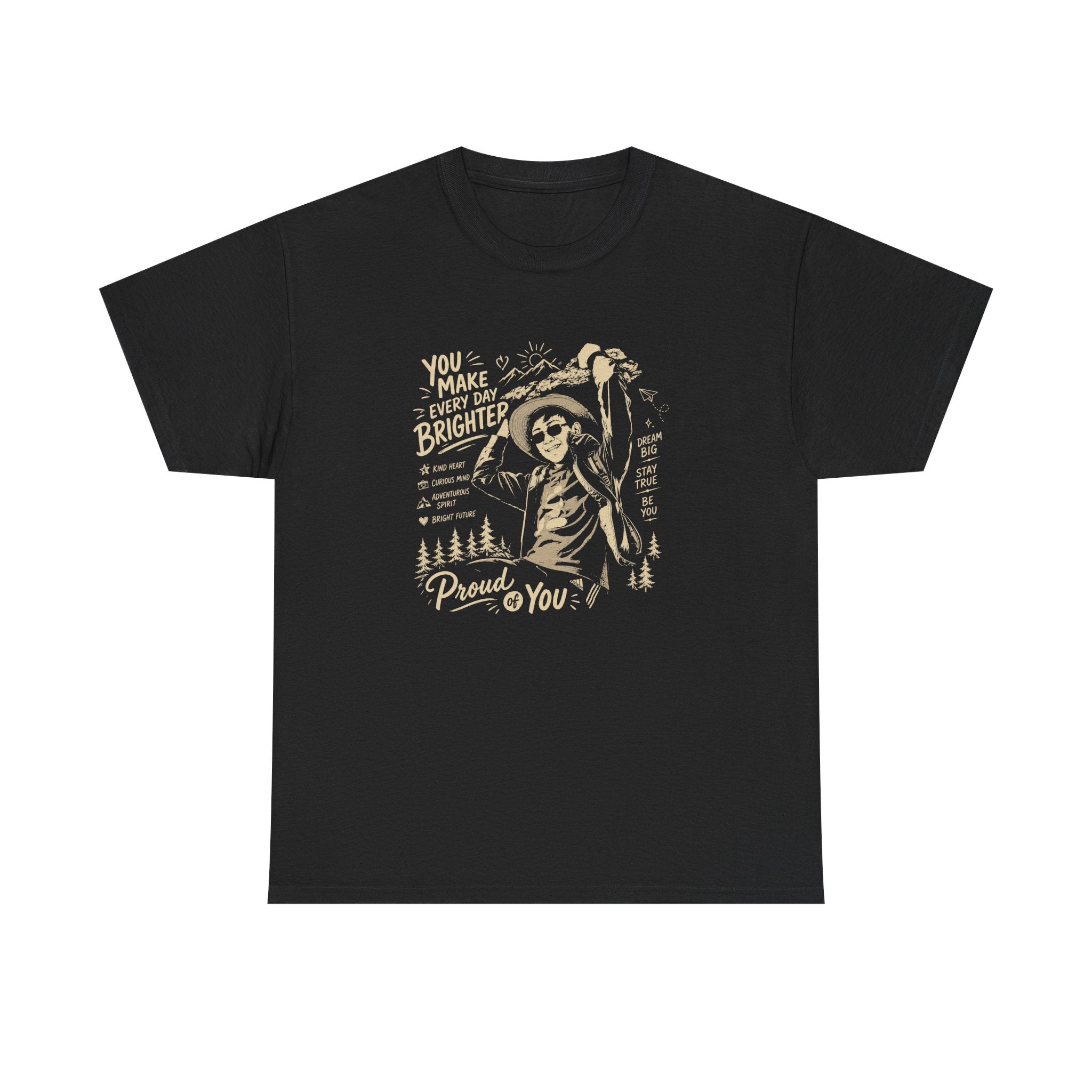 Vintage Cowboy Tee — "You Make Every Day Brighter / Proud of You" Inspirational Western T‑Shirt