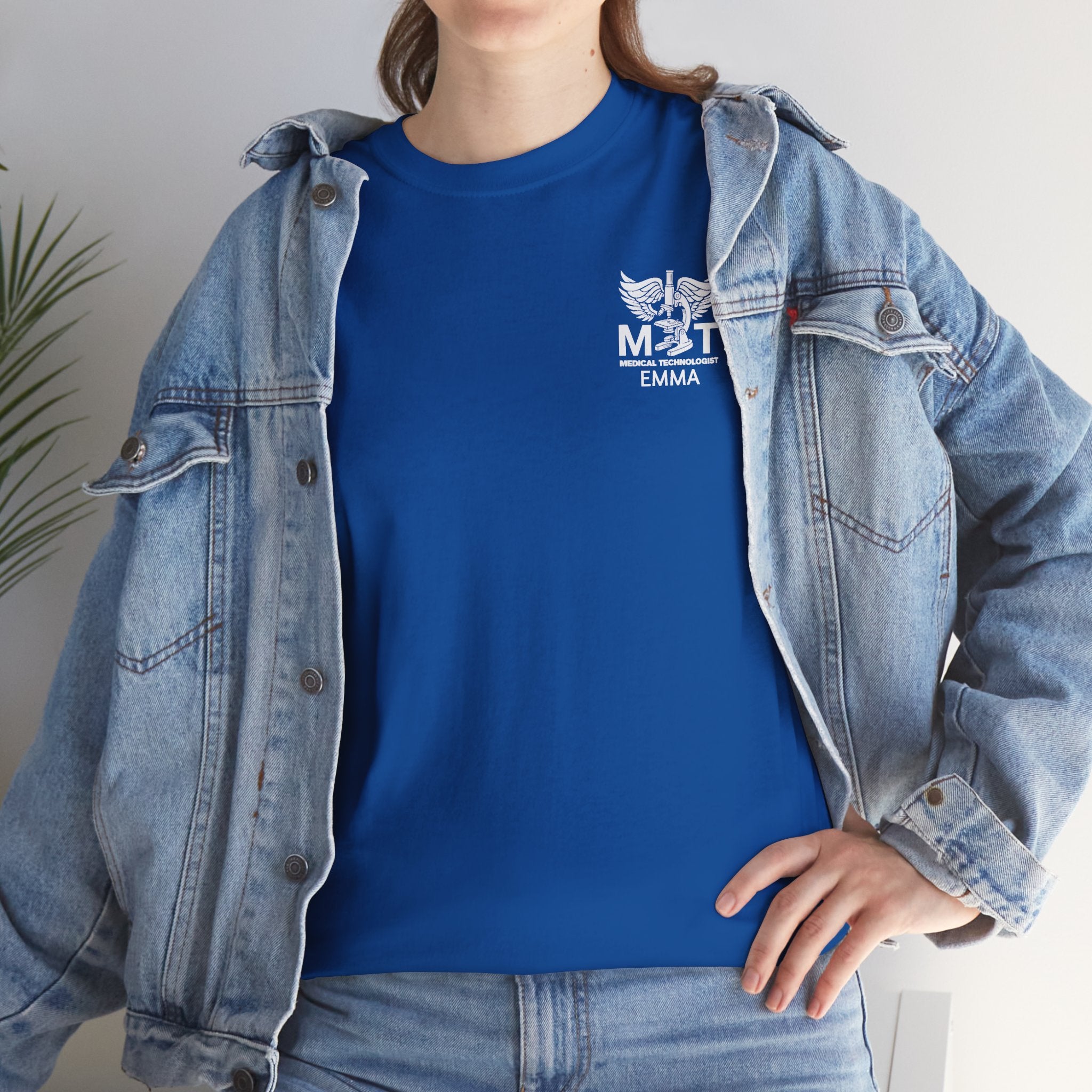 Medical Technologist Logo T‑Shirt — Personalized Name Graphic Tee