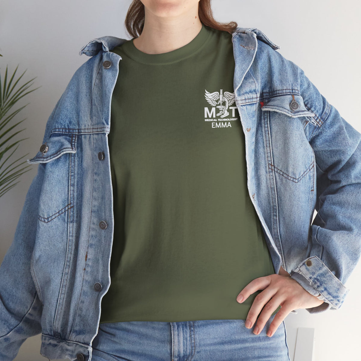 Medical Technologist Logo T‑Shirt — Personalized Name Graphic Tee