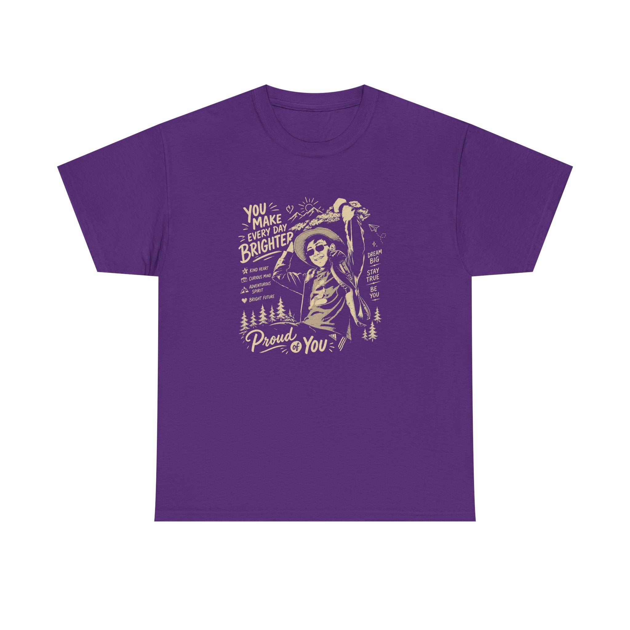 Vintage Cowboy Tee — "You Make Every Day Brighter / Proud of You" Inspirational Western T‑Shirt