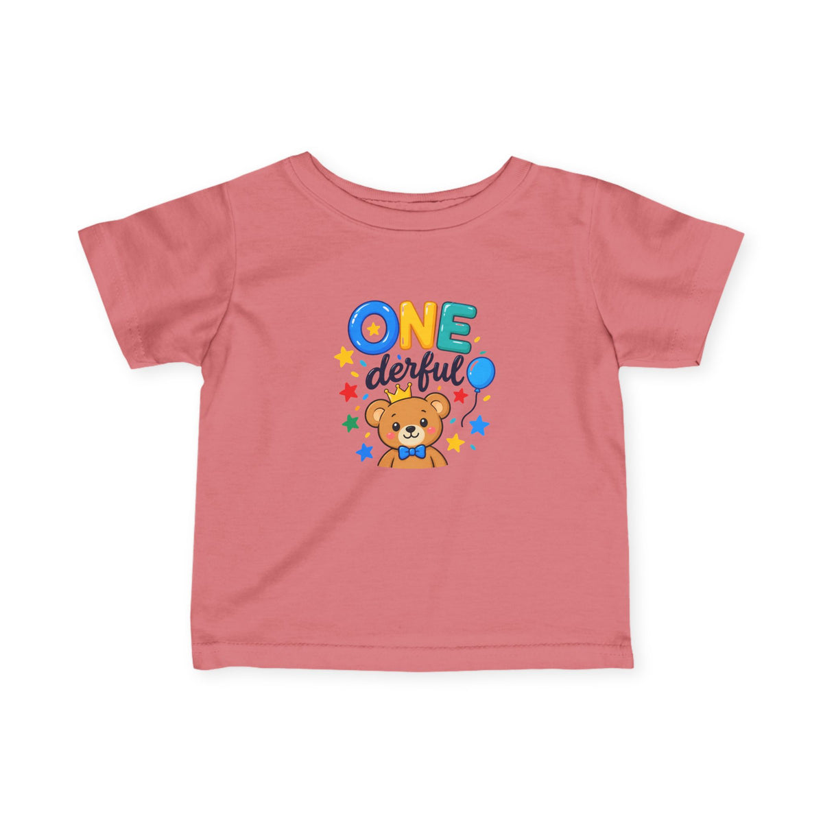 1st Birthday Infant Shirt – ONE-derful Bear Tee | Custom Name