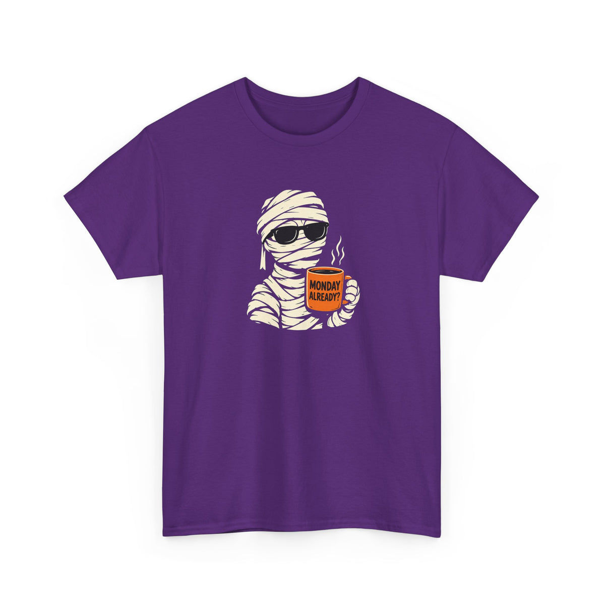 Mummy Halloween T-Shirt – Monday Already Coffee Tee | Funny Spooky Shirt
