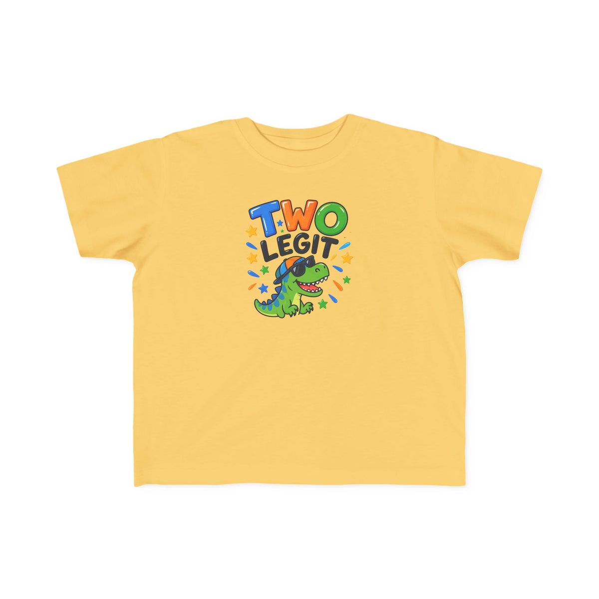 2nd Birthday Toddler Shirt – TWO LEGIT Dino Tee | Personalized