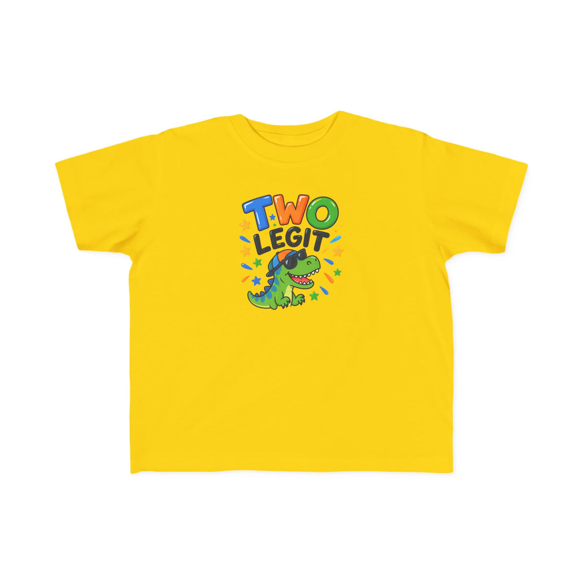 2nd Birthday Toddler Shirt – TWO LEGIT Dino Tee | Personalized