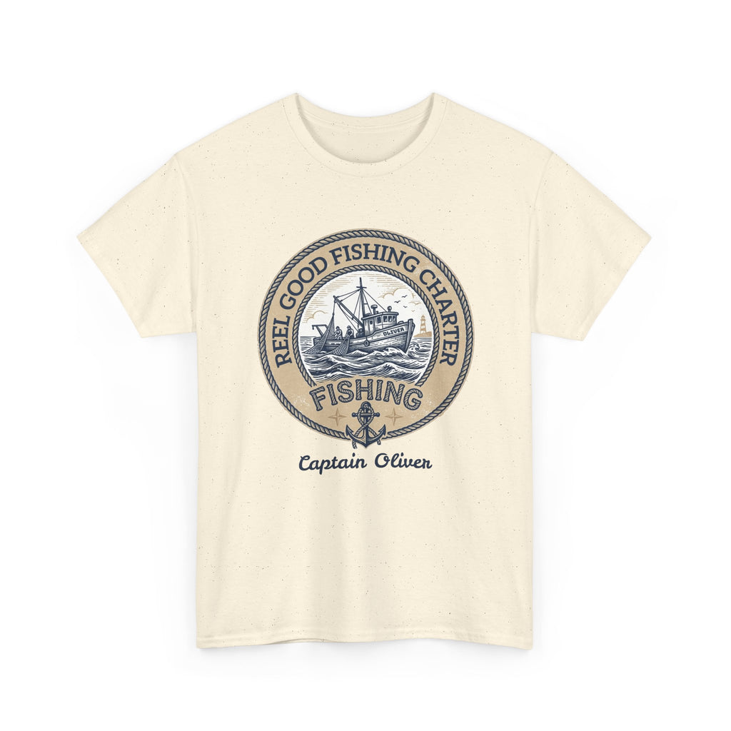 Personalized REEL GOOD Fishing Charter T-Shirt – Custom Boat Name & Captain Name Tee | Custom Fishing Gift for Anglers