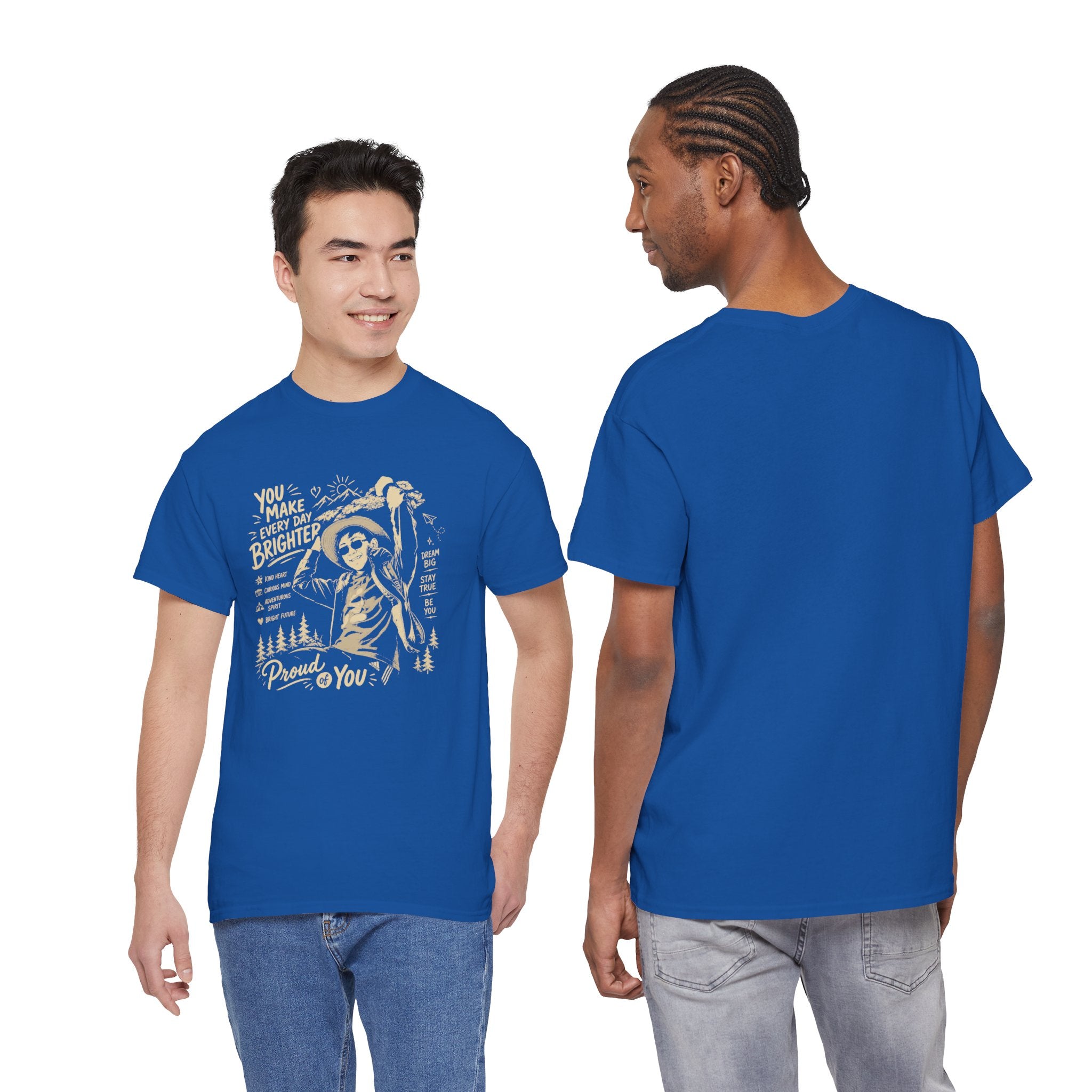 Vintage Cowboy Tee — "You Make Every Day Brighter / Proud of You" Inspirational Western T‑Shirt